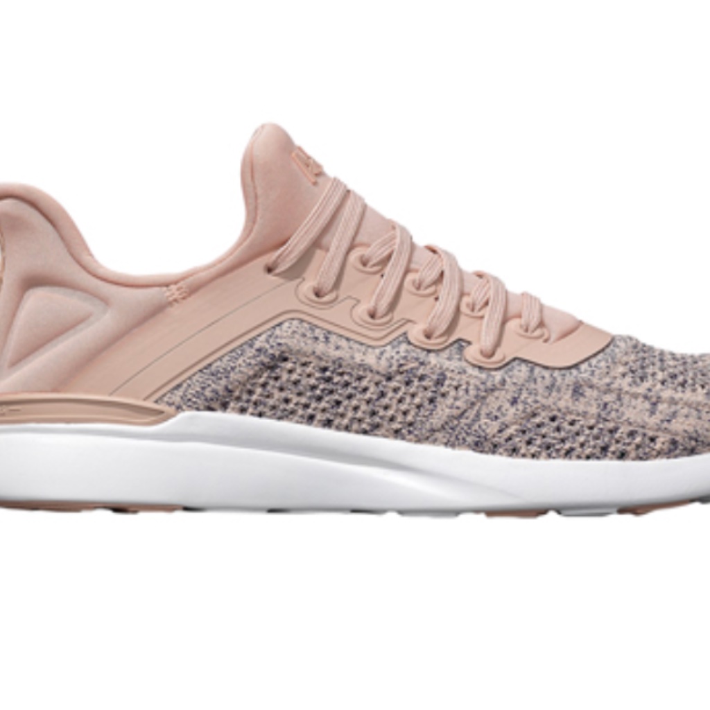 Apl Techloom Tracer Knit Training Shoe 9.5b, Rose Dust/ Navy/ Melange